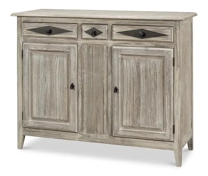 Sarreid Ltd – Shepherd Bungalow Buffet – Grey – 53622-G