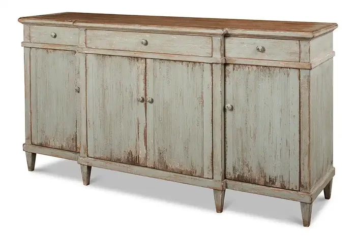 Sarreid Ltd – Theo Buffet – Sage – 53283
