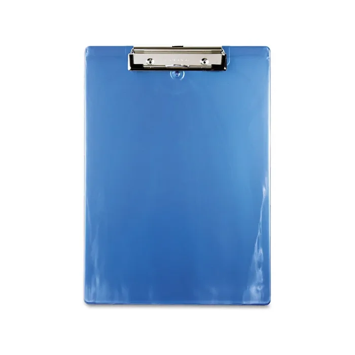Saunders Recycled Plastic Clipboard, 0.5″ Clip Capacity, Holds 8.5 x 11 Sheets, Ice Blue