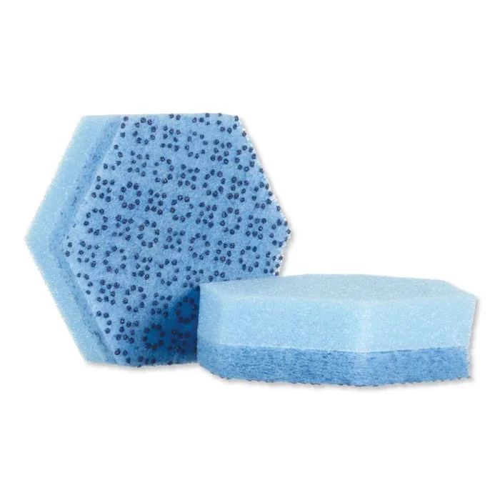 Scotch-Brite™ PROFESSIONAL Low Scratch Scour Sponge 3000hex, 4.45 X 3.85, Blue, 16/carton
