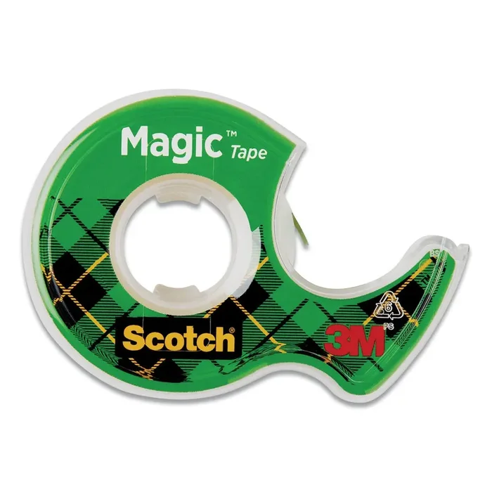 Scotch® Magic Tape In Handheld Dispenser, 1″ Core, 0.75″ X 25 Ft, Clear
