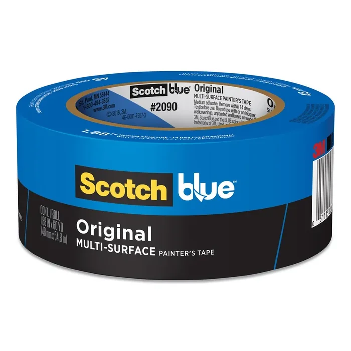 ScotchBlue™ Original Multi-Surface Painter‘s Tape, 3″ Core, 2″ X 60 Yds, Blue