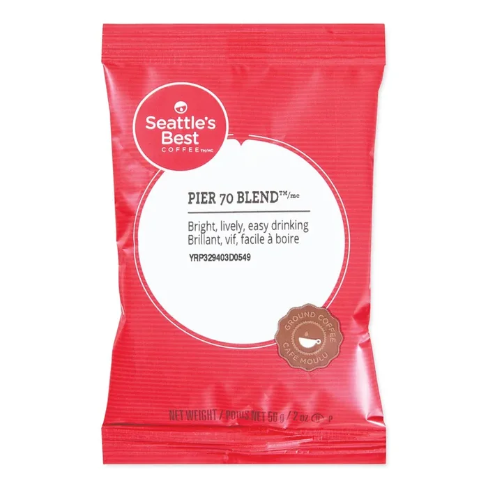 Seattle‘s Best™ Premeasured Coffee Packs, Pier 70 Blend, 2 Oz Packet, 18/box
