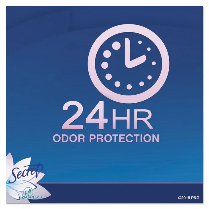 Secret® Invisible Solid Anti-Perspirant And Deodorant, Powder Fresh, 0.5 Oz Stick, 24/carton