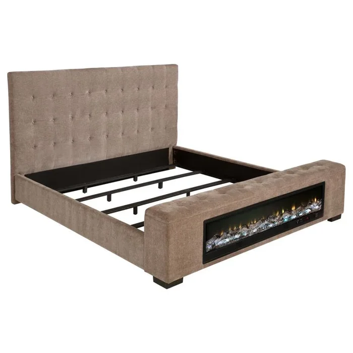 Senna – Upholstered Audio Flame Visualizer Bed