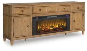 Sharlance 81″ TV Stand With Electric Fireplace