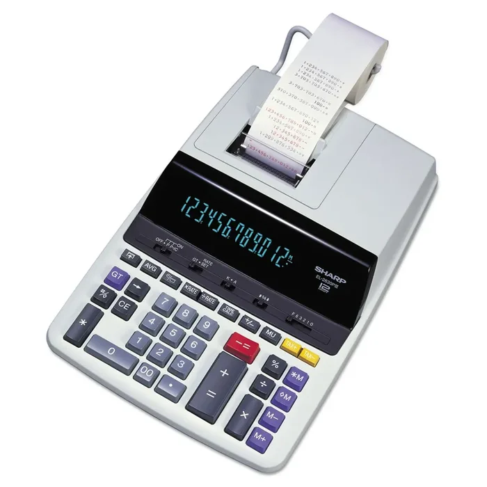 Sharp® El2630piii Two-Color Printing Calculator, Black/red Print, 4.8 Lines/sec