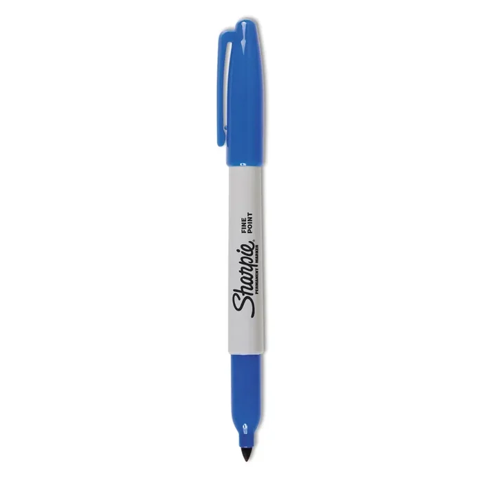Sharpie® Fine Tip Permanent Marker Value Pack, Fine Bullet Tip, Blue, 36/pack