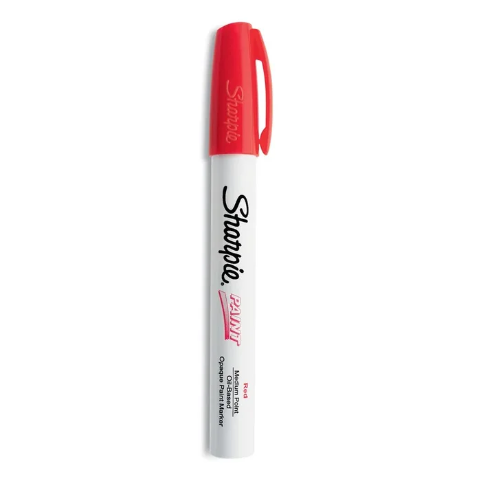 Sharpie® Permanent Paint Marker, Medium Bullet Tip, Red