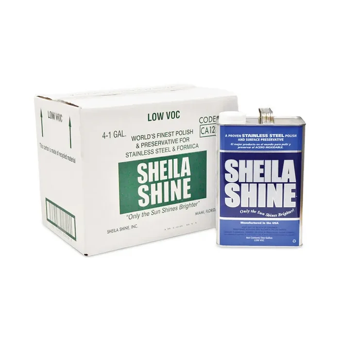 Sheila Shine Low Voc Stainless Steel Cleaner And Polish, 1 Gal Can, 4/carton