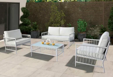 SHOMARI 4 Pc. Wicker Sofa Set / LA-A025WH-4PK