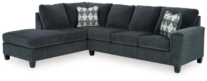 Signature Design by Ashley – Abinger Fabric 2 Piece Sleeper Sectional With Laf Corner Chaise in Smoke
