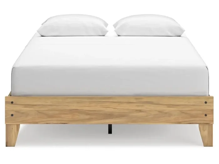 Signature Design by Ashley – Bermacy Queen Platform Bed in Light Brown – EB1760-113