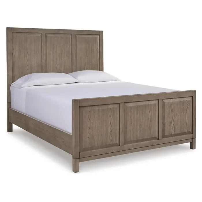 Signature Design by Ashley – Chrestner Queen Panel Bed in Gray