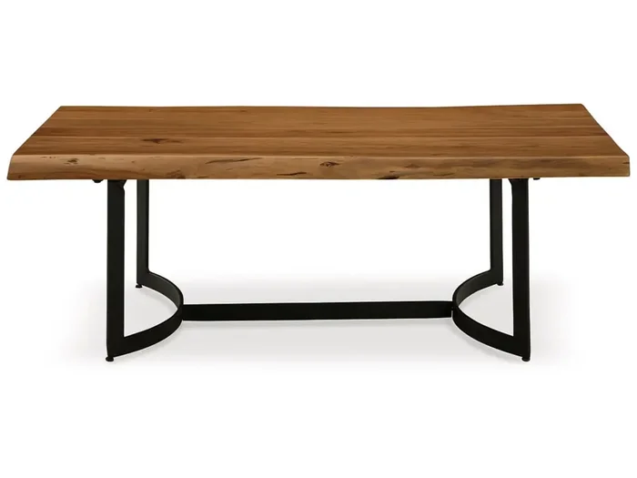 Signature Design by Ashley – Fortmaine Rectangular Cocktail Table in Brown/Black – T872-1