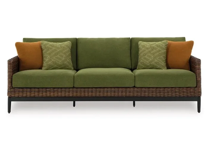 Signature Design by Ashley – Horizon Hall Outdoor Sofa With Cushion in Brown – P572-838