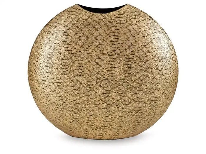 Signature Design by Ashley – Iansboro Vase in Antique Gold Finish – A2000697