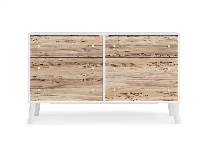 Signature Design by Ashley – Piperton Six Drawer Dresser in White – EB1221-231