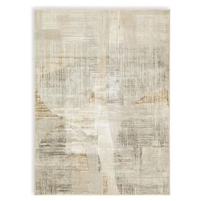 Signature Design by Ashley – Truward Medium Rug in Linen/Gray/Caramel – R406472