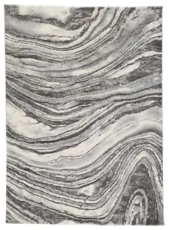 Signature Design by Ashley – Wysdale Medium Rug in Cream/Gray – R404902