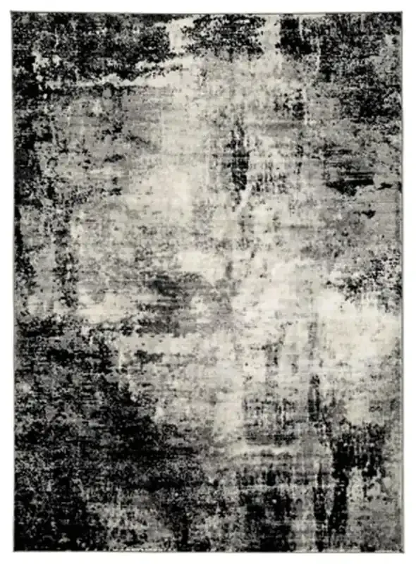 Signature Design by Ashley – Zekeman Large Rug in Black/Cream/Gray – R404921