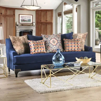 SISSETON Sofa, Navy / SM2210-SF