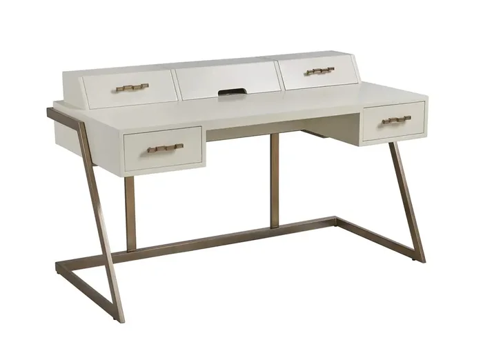 Sligh – Studio Designs Langley Writing Desk, Linen White – 105-410
