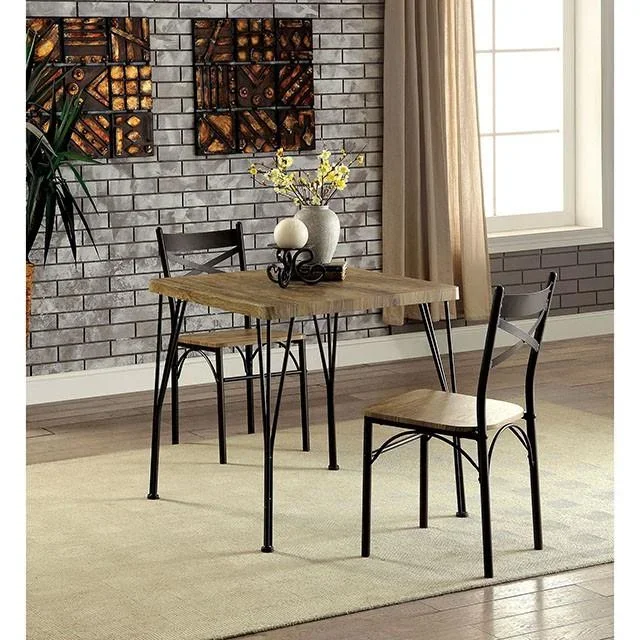 SLINGSBURY Gray/Dark Bronze 3 Pc. 29″ Dining Table Set, Gray