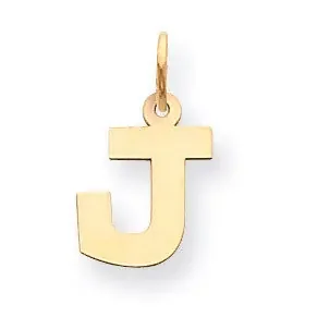 Small Block Initial J Charm 14k Gold YC664J