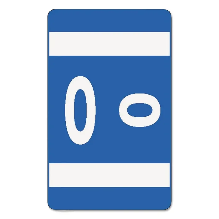Smead Alphaz Color-Coded Second Letter Alphabetical Labels, O, 1 X 1.63, Dark Blue, 10/sheet, 10 Sheets/pack