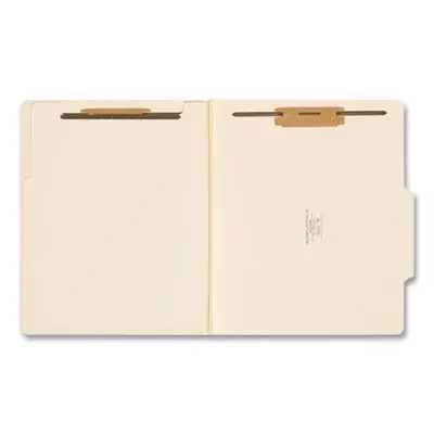 Smead Four-Section Top Tab Classification Folders, 2″ Expansion, 1 Divider, 4 Fasteners, Letter Size, Manila, 10/Box