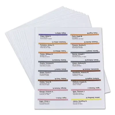 Smead Viewables Hanging Folder Tabs and Labels, Label Pack Refill, 1/3-Cut, Assorted Colors, 3.5″ Wide, 160/Pack