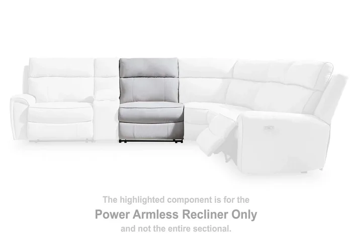 Social Pointe 7-Piece Reclining Sectional with Storage Consoles