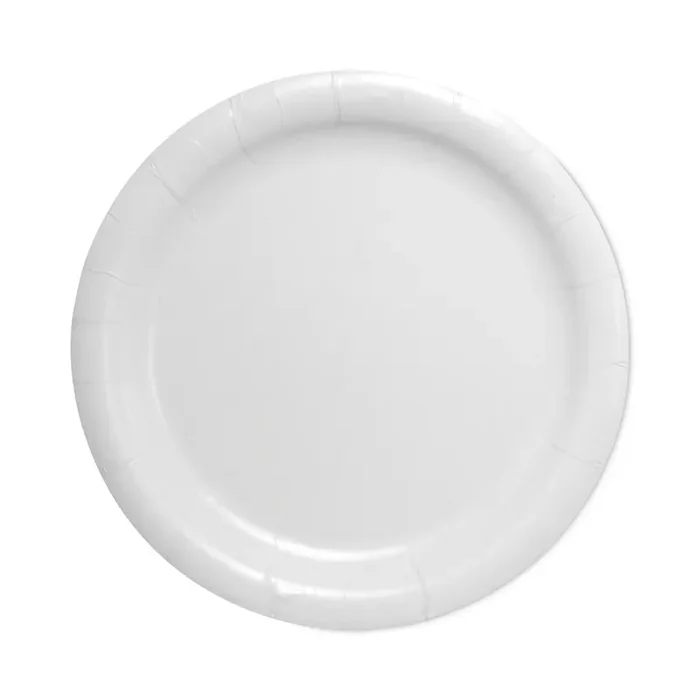 SOLO® Bare Eco-Forward Clay-Coated Paper Dinnerware, ProPlanet Seal, Plate, 9″ dia, White, 500/Carton