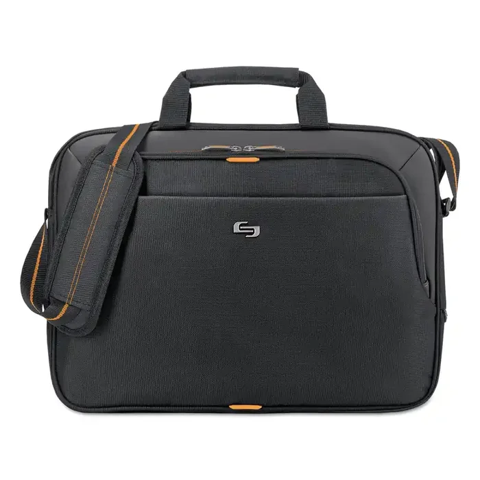 Solo Urban Slim Brief, Fits Devices Up to 15.6″, Polyester, 16.5 x 2 x 11.75, Black