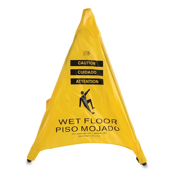 Spill Magic™ Pop Up Safety Cone, 3 X 2.5 X 30, Yellow