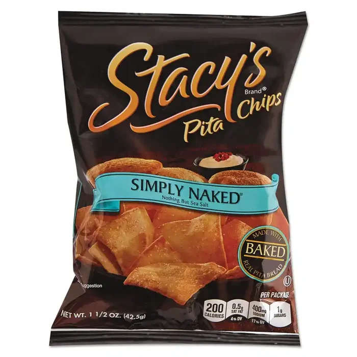 Stacy‘s® Pita Chips, 1.5 Oz Bag, Original, 24/carton