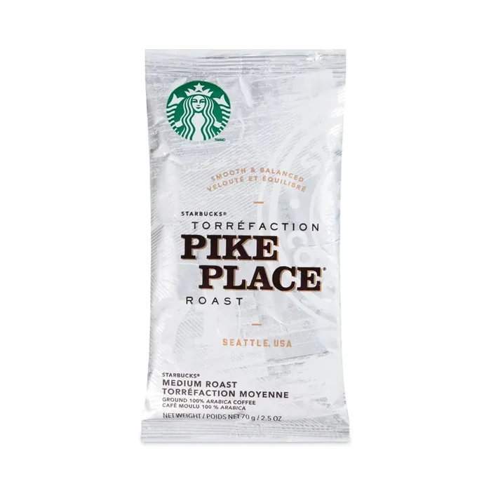 Starbucks® Coffee, Pike Place, 2.7 oz Packet, 72/Carton