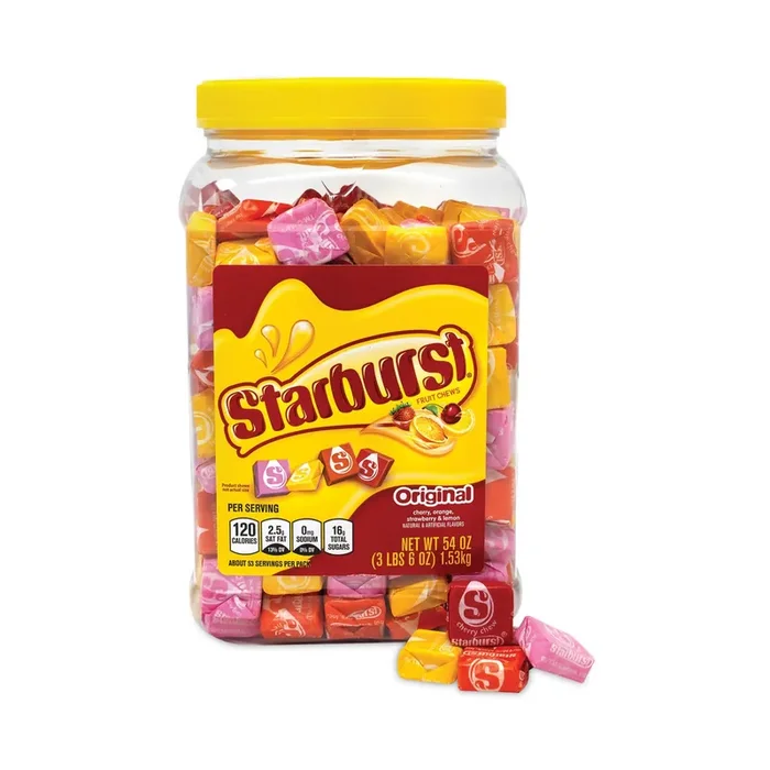 Starburst® Original Fruit Chews, Assorted, 54 oz Tub