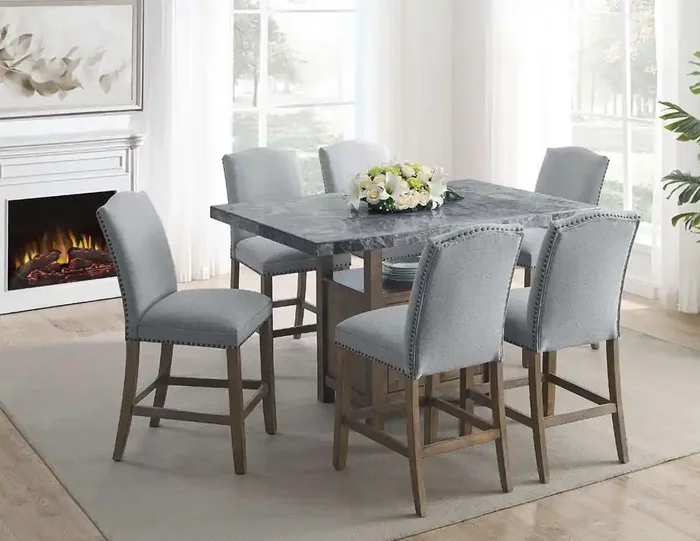 Steve Silver – Grayson 7PC Counter Dining Set – GS600C7PC