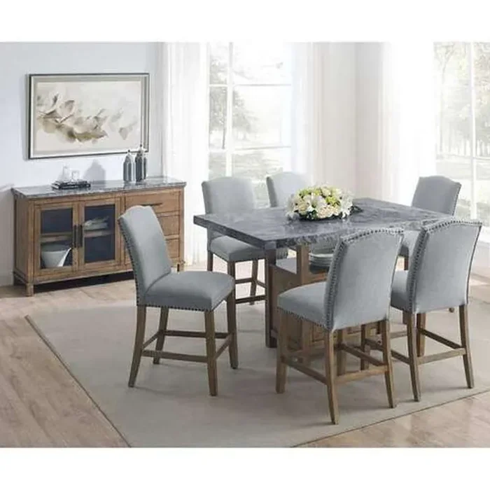 Steve Silver – Grayson 8PC Counter Dining Set – GS600C8PC