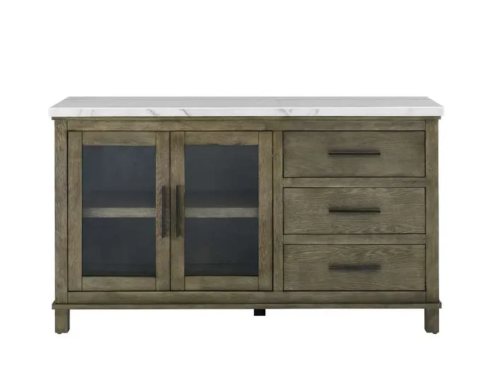 Steve Silver – Grayson White Marble Top Server – GS640SVW