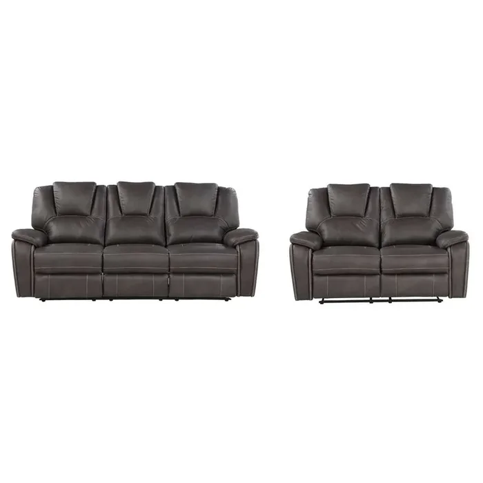 Steve Silver – Katrine Charcoal Manual Sofa-Loveseat Set – KT800C2PC