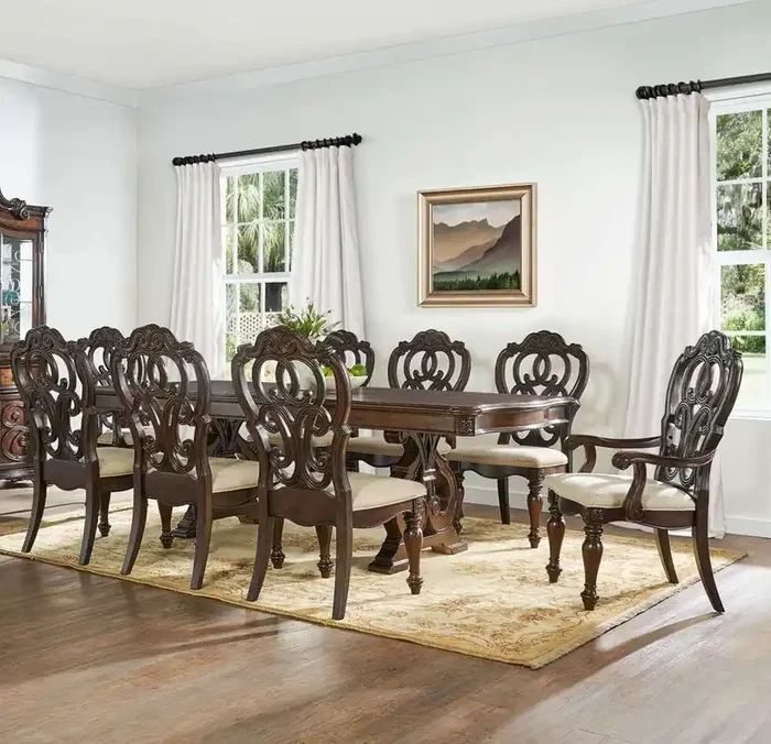 Steve Silver – Royale 9-Piece Dining Set – RY500A2-9PC