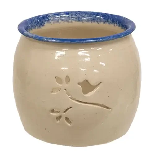 Stoneware Bird & Branch Luminary