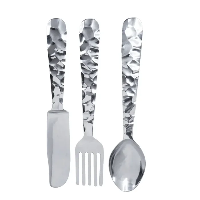 SUKI 34″ Aluminum Utensil Kitchen Wall Decor Set