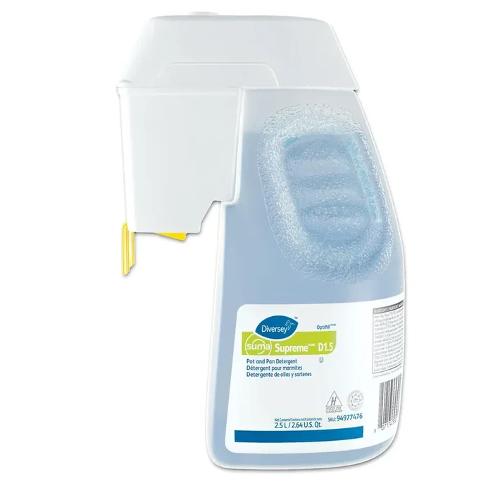 Suma® Supreme Concentrated Pot And Pan Detergent, Floral, 2.6 Qt Optifill System Refill