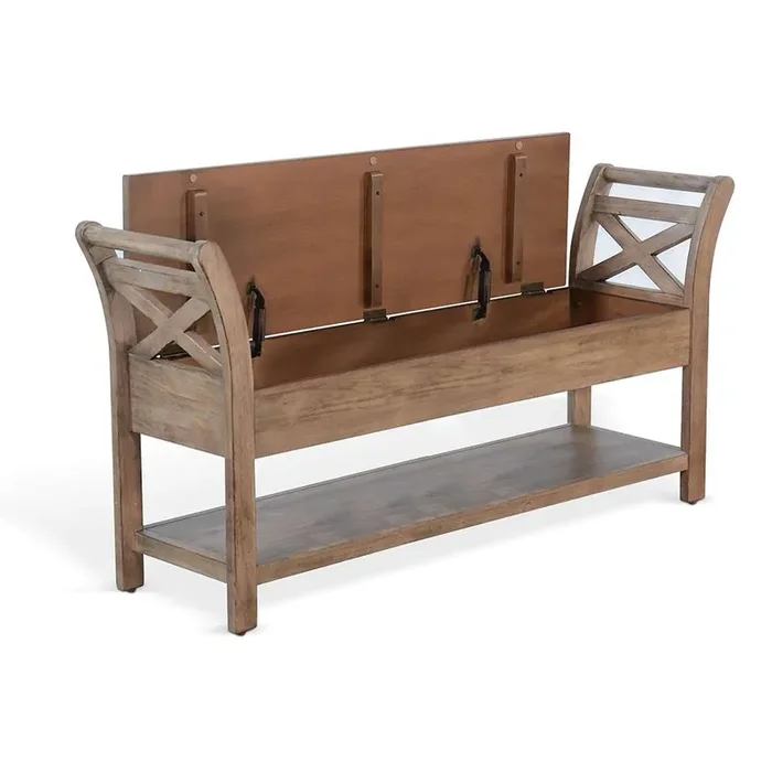 Sunny Designs – 48in Accent Storage Bench – 2075BU-48
