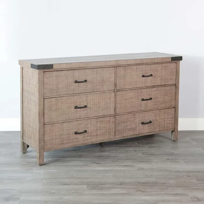 Sunny Designs – Desert Rock Modern Mahogany Dresser in Desert Rock-Light Brown – 2357DR-D