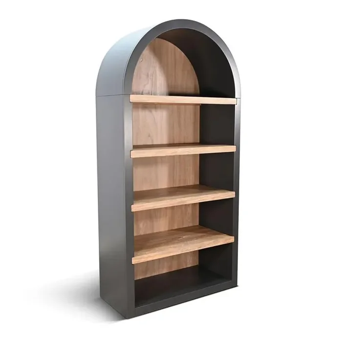 Sunny Designs – Logan Arched Bookcase – Black – 2150BL